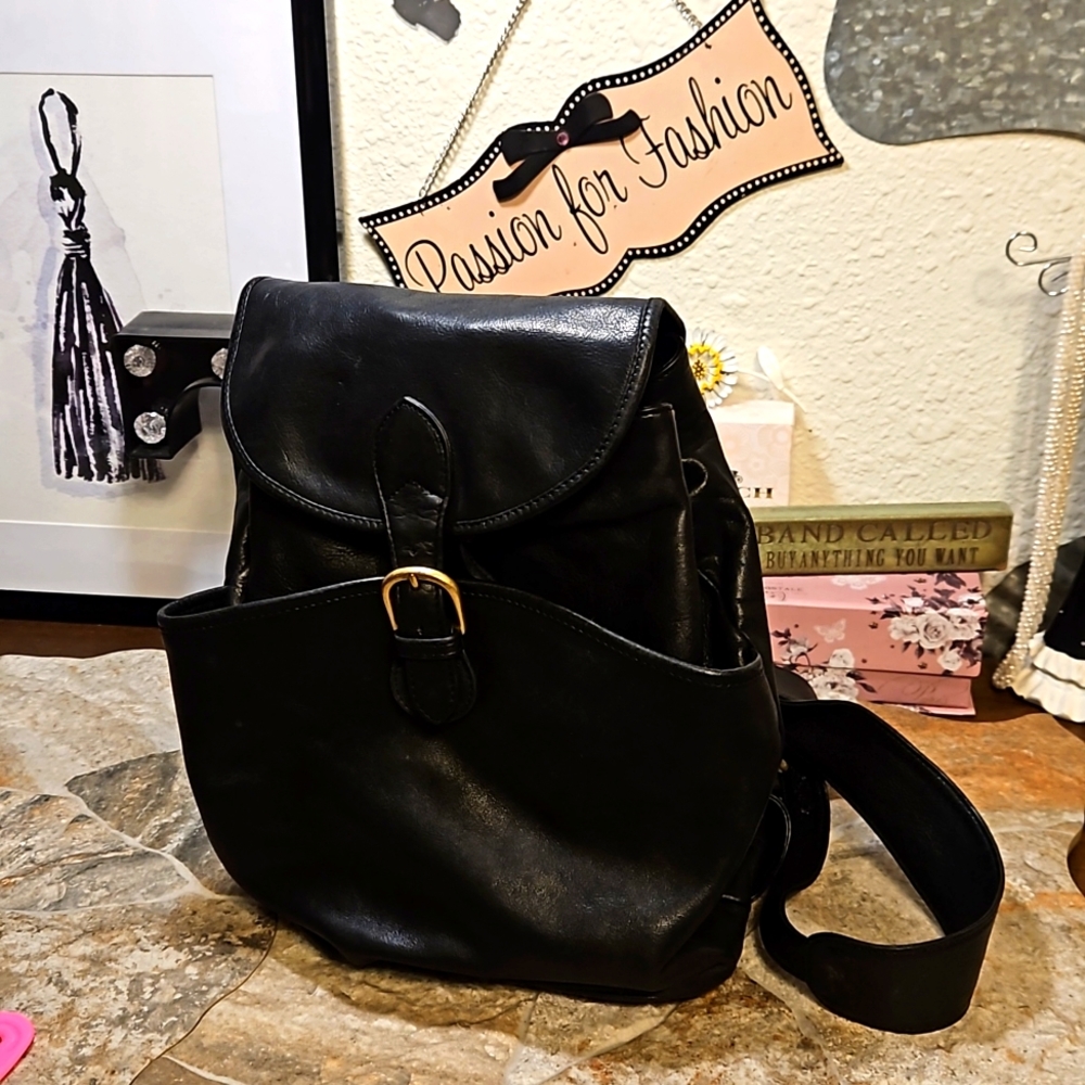 Boulder Ridge Shafmaster Leather Company leather backpack purse